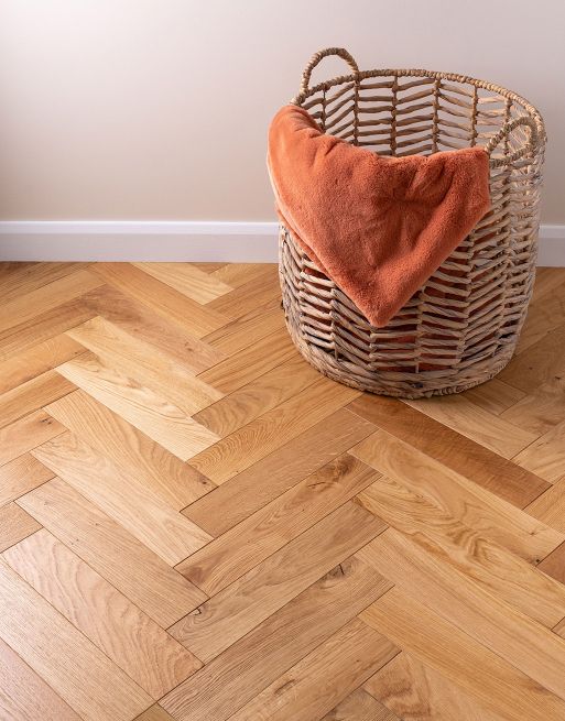 Lucerne 10mm Herringbone Engineered Wood Flooring - County Oak
