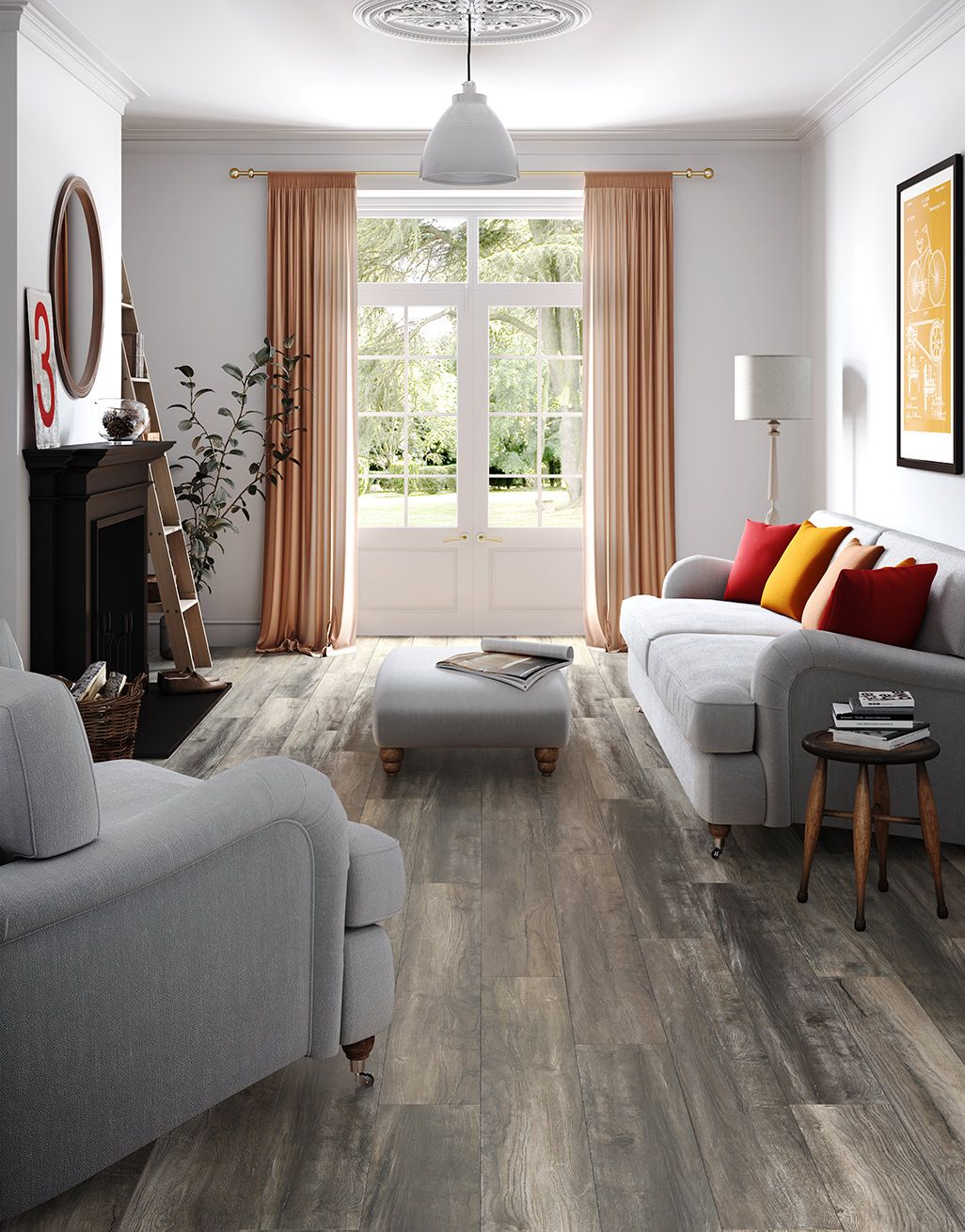Kronotex Coniston 12mm Laminate Flooring - Grey Marina Oak 4