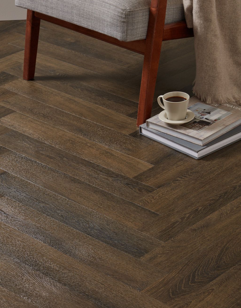 Asenso Artisan Herringbone - Georgian Oak 2