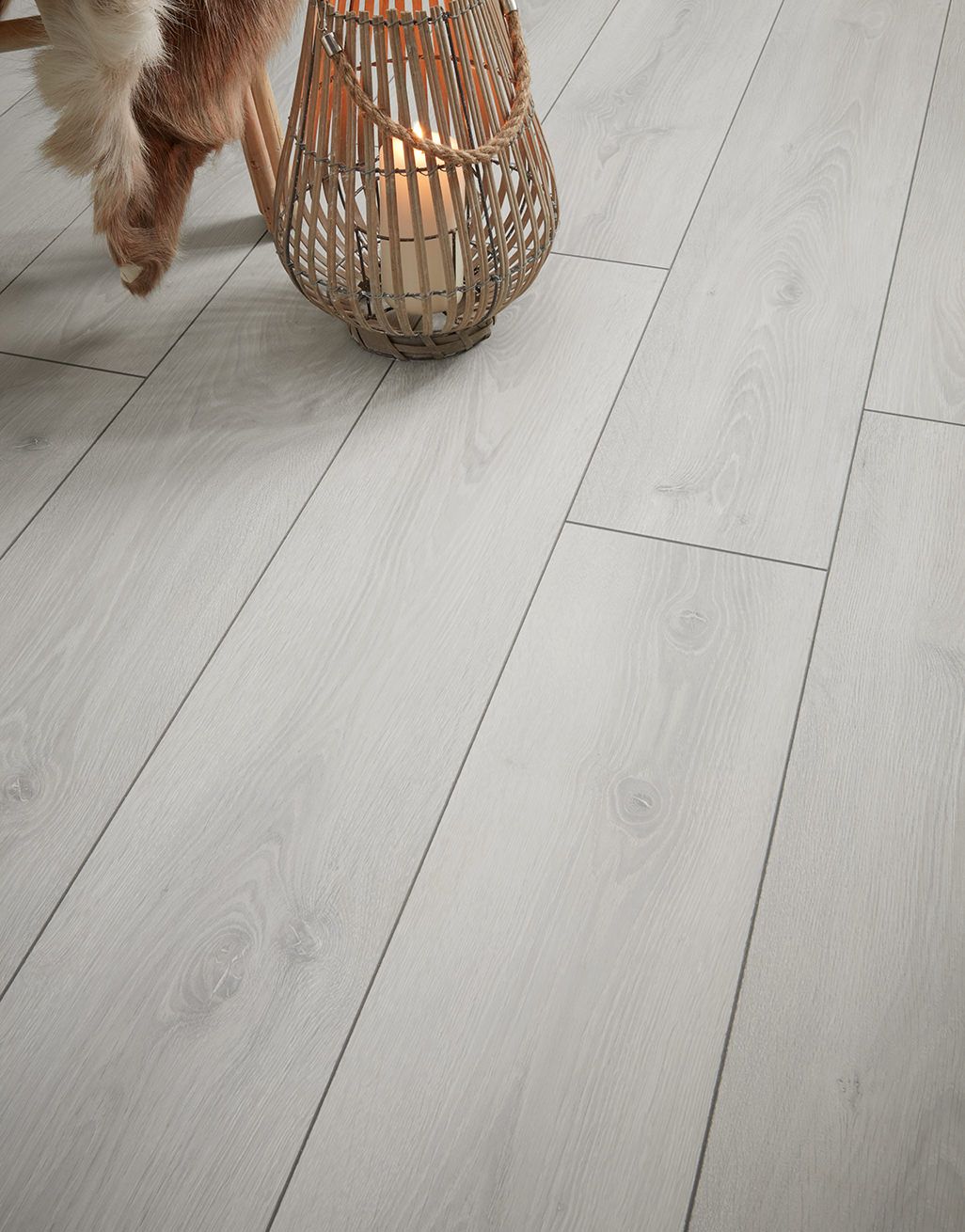 Grisedale 8mm Laminate Flooring - Light Grey 2